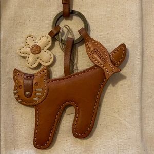 “genten” Leather Bag Charm - Cat